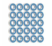 Socobeta Juego de 25 Rodamientos de Bolas Sellados de Caucho Azul MR115-2RS, para la Industria de Maquinaria y Bombas