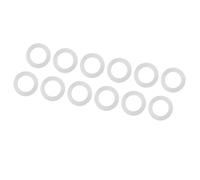 Socobeta Juego de Arandelas de Sellado de Junta Tórica de Silicona de 12 Piezas, Duraderas, Resistentes a Altas Temperaturas, Resistentes a la Corrosión para Grifos de Tuberías, Color Blanco (1