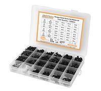 Socobeta Juego de Arandelas de Tuerca de Tornillo Hexagonal de Cabeza Media Redonda con Acero Al Carbono M2 M3 M4 M5, 1220 Piezas para Entusiastas y Reparadores