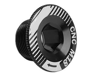 Socobeta Juego de Bielas de Bicicleta,Cubierta de Manivela,Tornillo de Manivela Compatible con Accesorios Shimano Ixf Aleación de Aluminio (Tapa de Biela M18 Negra)