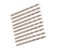 Socobeta Juego de Brocas de Cobalto M35 de Alta Precisión, Broca de Punto Dividido de 135 Grados para Acero Inoxidable, 10 Piezas en Espiral HSS CO para Placa de Acero/hierro en ángulo (3,5 mm)