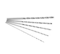 Socobeta Juego de Brocas en Espiral de Acero de Alta Velocidad para Herramienta de Perforación de Madera, Broca Helicoidal HSS Extralarga de 5 Mm para Aluminio, Plástico, 5 Piezas
