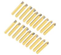 Socobeta Juego de Herramientas de Torno de Carburo de 20 Piezas de 1/4" para Torneado, Fresado y Corte en Tornos CNC y Manuales