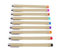 Socobeta Juego de Microbolígrafos de 9 Piezas, Bolígrafos de Punta Fina de Colores para Dibujar y Dibujar con Suavidad para Artistas y Diseñadores