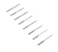 Socobeta Juego de Puntas de Destornillador de Cabeza Cruzada Hexagonal Larga de 8 Piezas de Acero de Aleación Magnético S2 de 75 Mm PH0 PH1 PH2 para Aparatos de Precisión, Destornilladores de Mano