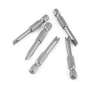 Socobeta Juego de Puntas de Destornillador en Forma de U con Vástago Hexagonal de 50mm de Longitud y 1/4 "para Trabajos de Reparación de Dispositivos Electrónicos, 5 uds.