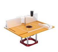 Socobeta Kit de Elevación de Enrutador Base de Elevación Versátil de 0-54 Mm para Proyectos de Carpintería Aleación de Aluminio para Fresadoras de Molduras