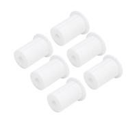 Socobeta Kit de Enrutamiento de Cables para Paso de Pared - Juego de 6 Ojales de Silicona para una Gestión Limpia de Cables en el Hogar/Oficina, Blanco 1 Pulgada