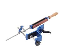 Socobeta Kit Profesional de Afilador de Cuchillos de ángulo Fijo con Clamp/Holder de Fijación Rápida para un Afilado Rápido y Fácil para Uso en Cocina y Restaurante - Aleación de Aluminio de Madera