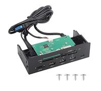 Socobeta Lector de Tarjetas Interno 5.25inches Lector de Tarjetas Interno multifunci¨®n Panel de Control Panel Frontal de PC