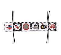 Socobeta Libro de Tela para bebé de 4 Estilos, Libro Suave Educativo Temprano con Espejo Divertido para el Desarrollo del Cerebro Infantil, Juguete para Cuna de Coordinación Mano-ojo (Transporte)