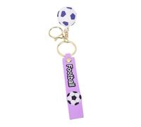 Socobeta Llavero de Fútbol con Diseño Realista para Entusiastas del Fútbol y Accesorios para Mochilas, 3,3 Cm, 1 Pieza