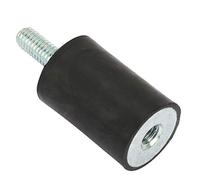 Socobeta M3 M5 M6 Soportes de Goma Elementos de Amortiguación de Reducción de Ruido para Motores, Bombas para Automóviles Barcos 4 Piezas Bobinas Antivibración (VD20*30 M6*18)