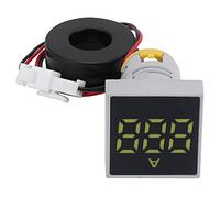 Socobeta Medidor de Corriente Digital Preciso, Mini Amperímetro Retardante Místico/fantasía para AC AD16-22FSA, para Transporte Conveniente Al Aire Libre (Amarillo)