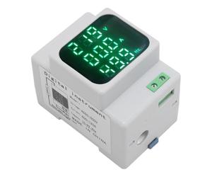 Socobeta Medidor de Energía Digital Probador de Frecuencia de Amperios de Voltaje Montado en Riel Alta Precisión para Equipos Electromecánicos 1 Medidor de Energía