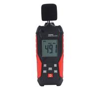 Socobeta Medidor de Nivel de Sonido Digital Medidor de Ruido de Decibelios 30.0-130dBA con Alarma de Pantalla LCD a Color para Fábrica de Oficina en Casa