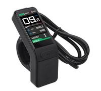 Socobeta Medidor de Pantalla LCD para Bicicleta Eléctrica para Motor de Accionamiento Medio M410 M800, Pantalla Impermeable para Bicicleta Eléctrica para Clima Lluvioso, Material ABS Ligero