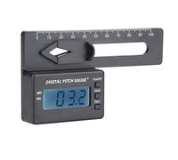 Socobeta Medidor de Paso Digital LCD Medición Ultrarrápida de Alta Precisión para Modelo de Helicóptero RC, Mini Cuchillas de Ajuste Liviano 200-800 Mm Negro