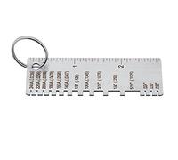 Socobeta Medidor de Soldadura de Acero Inoxidable Duradero de Espesor de Hoja de Metal para Herramienta de Inspección Precisa, para Soldadores y Trabajadores Metalúrgicos