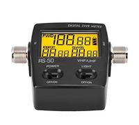 Socobeta Medidor de SWR Medidor de Potencia de Alta precisión Anticorrosión Durable Portátil con Pantalla LCD retroiluminada