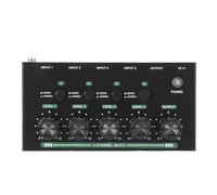Socobeta Mezclador de 4 Canales, Consola Mezcladora de Sonido Compacta de bajo Ruido para Actuaciones en, Carcasa de Hierro Alimentada por USB