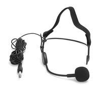 Socobeta Micrófono Dinámico con Gancho para la Oreja de 6,35 Mm para Guitarra y WH20TQG, Micrófono Manos Libres con Cable de 5 M