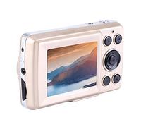Socobeta Mini cámara con luz de Relleno Videocámara HD 720P HD 30FPS Digital para Acampar en la Playa(Golden)