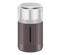 Socobeta Mini Molinillo de Polvo, Pequeño Molino Eléctrico, Molienda Rápida de 20 Segundos con Interruptor de Empuje para Granos de café, Especias y Hierbas (Marrón)