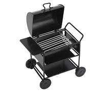 Socobeta Mini Parrilla para Barbacoa para Casa de Muñecas, Accesorios de Decoración Exquisitos para Coche Teledirigido 1/10, Sensación Auténtica, Color Negro, 1 Unidad