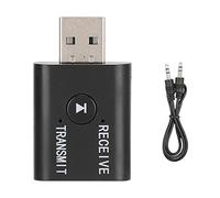 Socobeta Mini Receptor estéreo Bluetooth transmisor Bluetooth portátil Duradero Profesional para computadora, TV, proyector, teléfono móvil