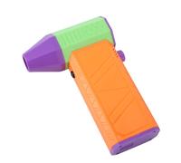 Socobeta Mini Ventilador Turbo Potente Soplador Inalámbrico USB Recargable para Viajes de Camping Ligero Portátil (Naranja)