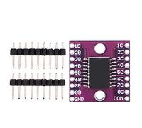 Socobeta Módulo Controlador Darlington ULN2803A, Placa de Matriz de Transistores de 8 Canales, Componente de Voltaje de Alta Corriente de 50V 500mA