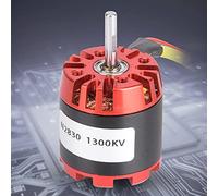 Socobeta Motor sin Escobillas de Rotor Externo con Control Remoto de Metal con Rendimiento Estable para Aviones A2212 de 4 Ejes, Rojo + Negro