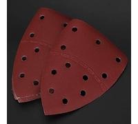 Socobeta Papel de Lija para Ratón Hojas de Lija Duraderas para la Preparación de la Lijadora de Palma, 60 Piezas de Papel de de 11 Orificios para Pulir y Pulir Madera Metálica, 140 X 140 X 100 Mm