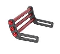 Socobeta Parachoques Delantero de Fibra de Carbono RC Crawler, Diseño de ángulo de Enfoque único para Coches 1/10 SCX10 RC, Ligero, 75mm, 5 Piezas