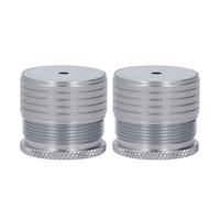 Socobeta Pata Ajustable de Aleación de Aluminio para Muebles, Resistente, para Cama, sofá, Mesa, Soporte Resistente, Capacidad de 1102 Libras, 2 Piezas para Dormitorio, Sala de Estar, Oficina (Gris)