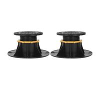 Socobeta Patas de Soporte Central de Marco de Cama Ajustables de Alta Resistencia, Flexibles para Varios Muebles, 2 Piezas de Plástico PP de 70-110 Mm
