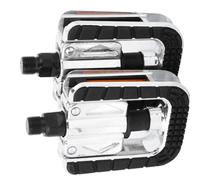 Socobeta Pedal de Bicicleta Plegable, Eje de Acero con Alto Contenido de Carbono, SeñAl Dividida Izquierda Derecha, Placa Reflectante Nocturna, Pedales de Bicicleta de Montaña Al Aire para Ciclismo