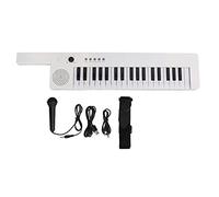 Socobeta Piano con Teclado de 37 Teclas, Polifonía de 32 Notas para un Instrumento Musical Educativo de Rendimiento Suave para Niños (BF-3755 Blanco)