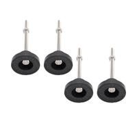 Socobeta Pies Niveladores Ajustables para Banco de Trabajo, Base de Goma Antideslizante M8 para Estantes, Muebles, Mesa y Silla, 4 Piezas