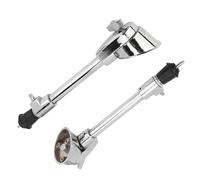 Socobeta Piezas de Repuesto para Patas de Tambor de bajo de Acero Plateado, 2 uds., con Base Antideslizante para Estabilidad de Instrumentos de Percusión