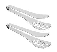 Socobeta Pinzas Gruesas De Acero Inoxidable para Alimentos, Abrazadera/soporte para Bistec a la Barbacoa, Pinzas para Ensalada para Cocinar, 2 uds. De Utensilios De Cocina