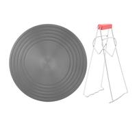 Socobeta Placa Difusora de Calor, Domador de Llama, Esparcidor de Calor Redondo de Aleación de Aluminio con Elevador de Olla para Estufa de Gas, Placa de Inducción (28cm)