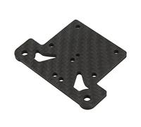 Socobeta Placa RC de Fibra de Carbono Premium para Coche 1/7 1/8 RC Que Mejora la Estabilidad y el Rendimiento Placa de Fijación de Barra de Acoplamiento de de Torre de Choque 2.4x1.8in