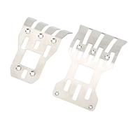 Socobeta Placas de Armadura de Chasis Delantero y Trasero RC, Acero Inoxidable Resistente a la Corrosión para 1/7 Mojave, 2 uds.
