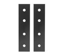 Socobeta Placas de Conexión de 4 Orificios de Aleación de Aluminio, Soportes Rectos, Sujetador de Metal para Marco de Muebles, 2 uds. (2020)