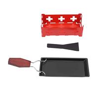 Socobeta Raclette de Queso Portátil, Mini Juego de Bandeja para Hornear con Plegable, para Derretir Queso Uniformemente en Casa, Cocina o Al Aire Libre