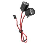 Socobeta RC Car 3W Focos de Alto Brillo Accesorio de Repuesto para Modelo de Automóvil con Control Remoto, Luces LED de Aleación de Aluminio para Fuente de Alimentación de 5-7 V, para Todo Tipo de