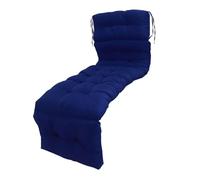 Socobeta Reemplazo Suave del Cojín de la Silla del Chaise Lounge del Interior Al Aire Libre para la Piscina del Césped 4 Veces 78.74x21.65in (Azul Oscuro)