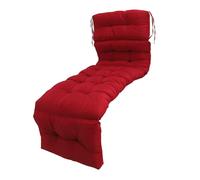 Socobeta Reemplazo Suave del Cojín de la Silla del Chaise Lounge del Interior Al Aire Libre para la Piscina del Césped 4 Veces 78.74x21.65in (Vino Tinto)